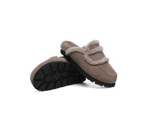 AUSTRALIAN SHEPHERD® UGG Slippers Sheepskin Wool Shearling Lined Remi