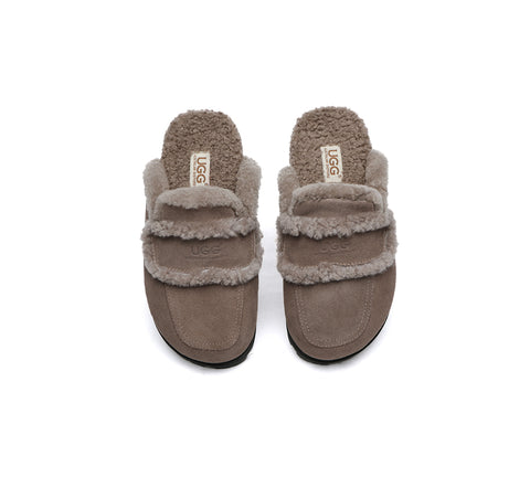 AUSTRALIAN SHEPHERD® UGG Slippers Sheepskin Wool Shearling Lined Remi