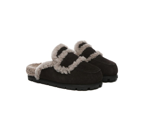 AUSTRALIAN SHEPHERD® UGG Slippers Sheepskin Wool Shearling Lined Remi