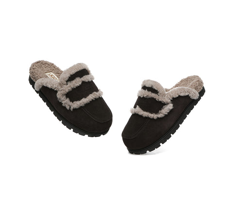 AUSTRALIAN SHEPHERD® UGG Slippers Sheepskin Wool Shearling Lined Remi