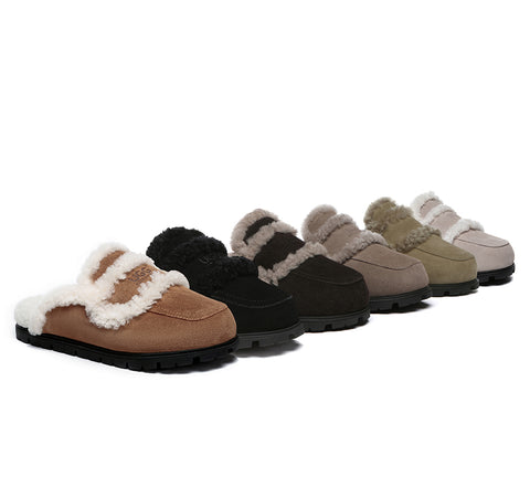 AUSTRALIAN SHEPHERD® UGG Slippers Sheepskin Wool Shearling Lined Remi