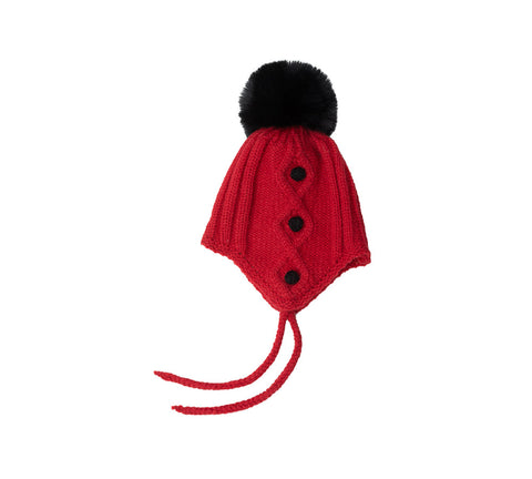 EVERAU® Kids Pom Pom Beanie and Scarf Gift Set Snell