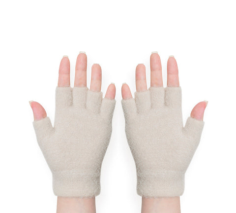 EVERAU® Fingerless Ultra Plush Knit Bearling Gloves