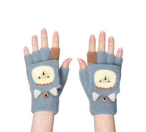 EVERAU® Fingerless Ultra Plush Knit Ewe Gloves