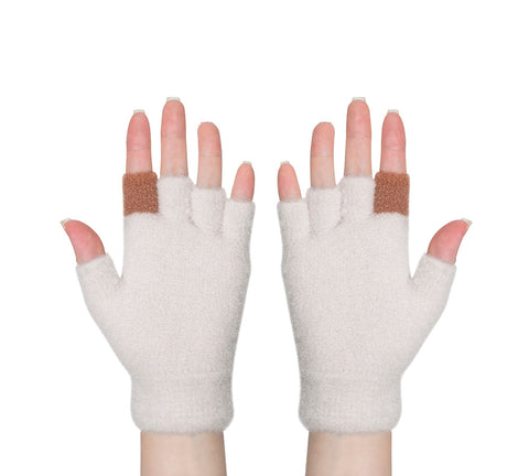 EVERAU® Fingerless Ultra Plush Knit Ewe Gloves