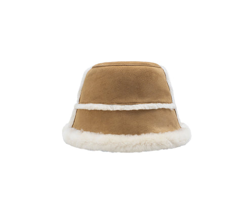 AUSTRALIAN SHEPHERD® Fluffy Sheepskin Wool Bucket Stacea Hat