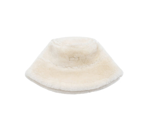 AUSTRALIAN SHEPHERD® Fluffy Sheepskin Wool Bucket Stacea Hat