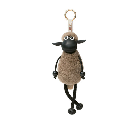 AUSTRALIAN SHEPHERD® Fluffy Sheepskin Wool Sheep Keyrings