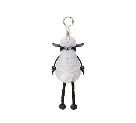 AUSTRALIAN SHEPHERD® Fluffy Sheepskin Wool Sheep Keyrings