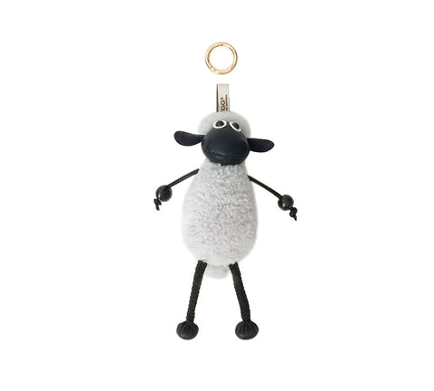 AUSTRALIAN SHEPHERD® Fluffy Sheepskin Wool Sheep Keyrings