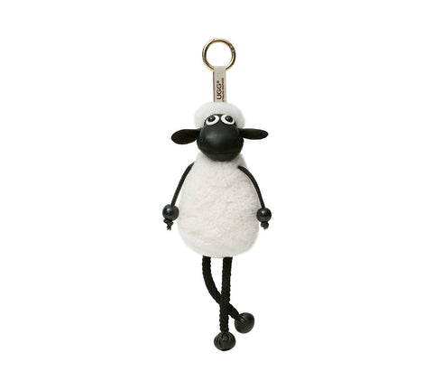 AUSTRALIAN SHEPHERD® Fluffy Sheepskin Wool Sheep Keyrings