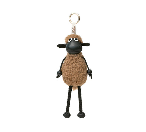 AUSTRALIAN SHEPHERD® Fluffy Sheepskin Wool Sheep Keyrings