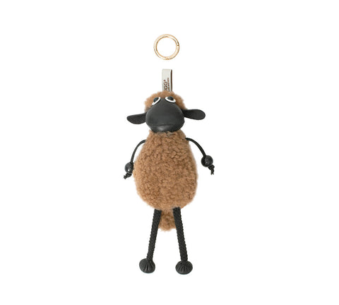 AUSTRALIAN SHEPHERD® Fluffy Sheepskin Wool Sheep Keyrings