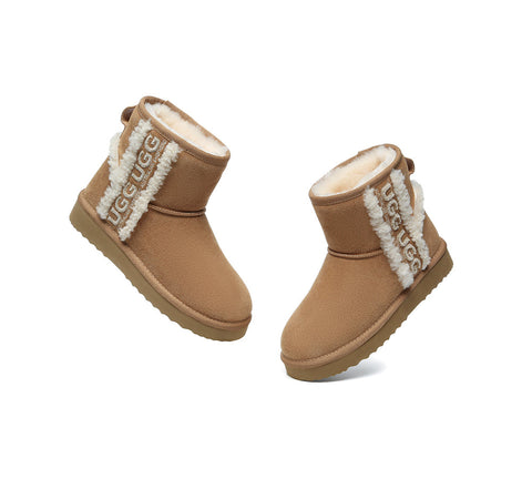 AUSTRALIAN SHEPHERD® UGG Boots Sheepskin Wool Shearling Lined Ankle Mini Darby