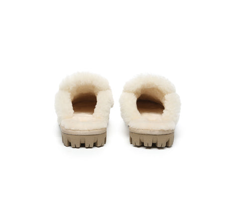 AUSTRALIAN SHEPHERD® UGG Slippers Women Sheepskin Wool Shearling Lined Rilee