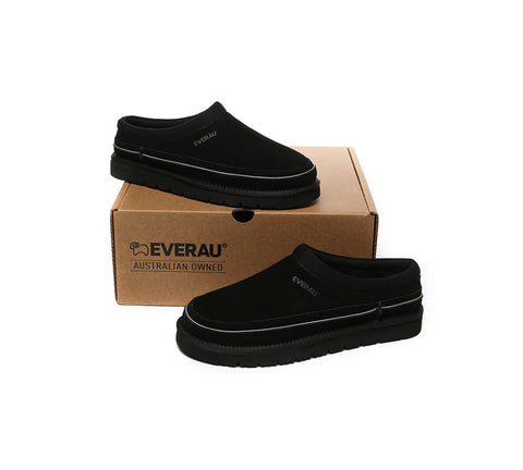 EVERAU® UGG Men Sheepskin Wool Casual Slippers Skaftafell