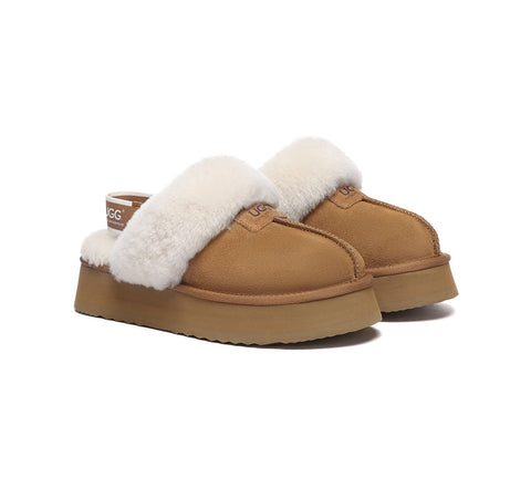 AUSTRALIAN SHEPHERD® UGG Slippers Women Removable Strap Slingback Platform Suzie