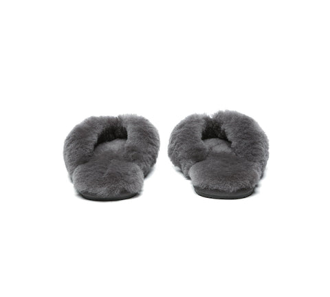 AUSTRALIAN SHEPHERD® UGG Thongs Women Fluffy Slides Farah