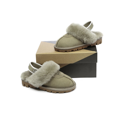 Australian Shepherd®  Kids Slingback UGG Slipper Kids Waffle Plus