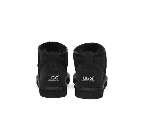 AUSTRALIAN SHEPHERD® UGG Boots Sheepskin Wool Ankle Mini Jade