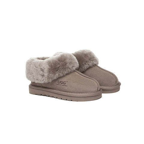 AUSTRALIAN SHEPHERD® UGG Slippers Kids Sheepskin Wool Ankle Homey - UGG EXPRESS