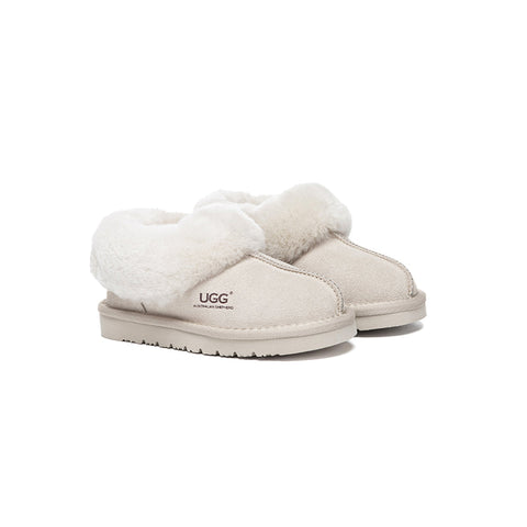 AUSTRALIAN SHEPHERD® UGG Slippers Kids Sheepskin Wool Ankle Homey - UGG EXPRESS