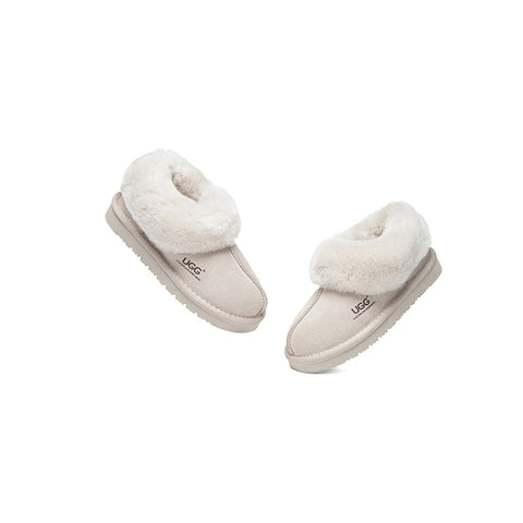 AUSTRALIAN SHEPHERD® UGG Slippers Kids Sheepskin Wool Ankle Homey - UGG EXPRESS