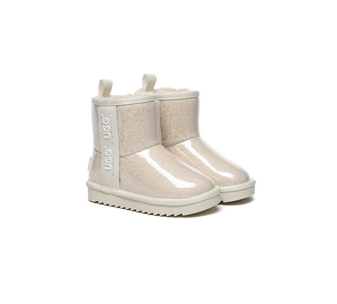 Australian Shepherd® Kids Ugg Boots Clear Waterproof and Shearling Coated Classic