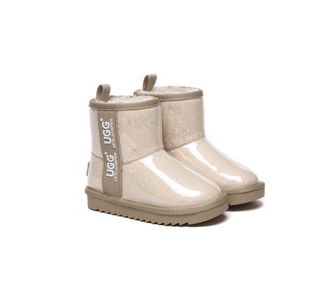 Australian Shepherd® Kids Ugg Boots Clear Waterproof and Shearling Coated Classic