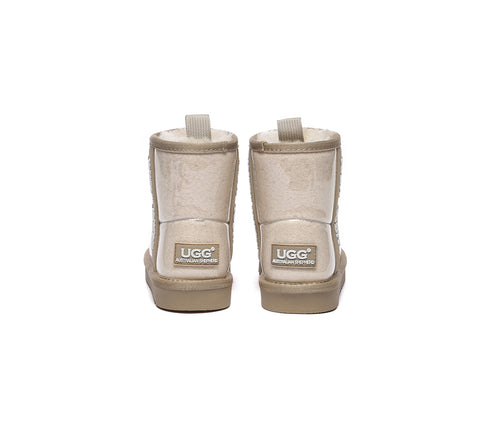 Australian Shepherd® Kids Ugg Boots Clear Waterproof and Shearling Coated Classic