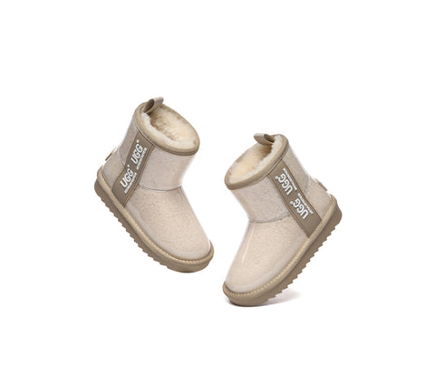 Australian Shepherd® Kids Ugg Boots Clear Waterproof and Shearling Coated Classic