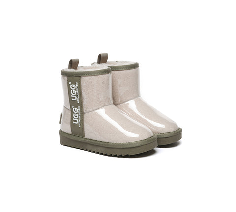 Australian Shepherd® Kids Ugg Boots Clear Waterproof and Shearling Coated Classic