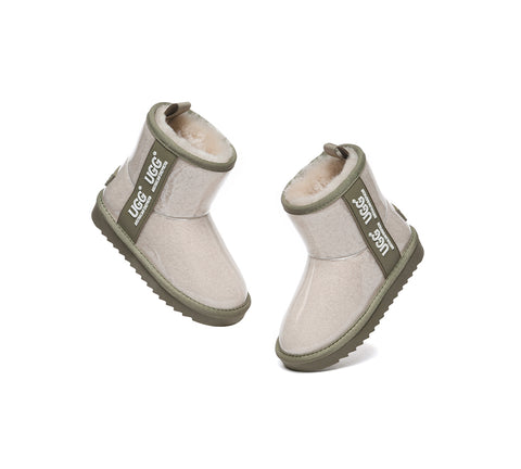 Australian Shepherd® Kids Ugg Boots Clear Waterproof and Shearling Coated Classic