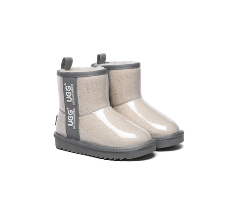 Australian Shepherd® Kids Ugg Boots Clear Waterproof and Shearling Coated Classic