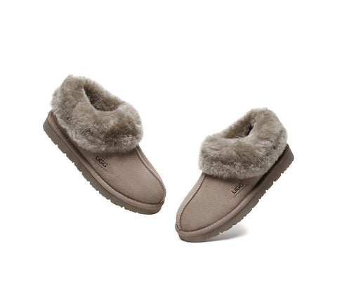 AUSTRALIAN SHEPHERD® UGG Slippers Sheepskin Wool Ankle Homey Special