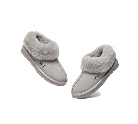 AUSTRALIAN SHEPHERD® UGG Slippers Sheepskin Wool Ankle Homey Special