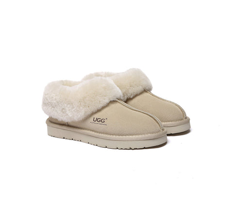 AUSTRALIAN SHEPHERD® UGG Slippers Sheepskin Wool Ankle Homey Special