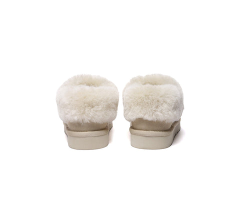 AUSTRALIAN SHEPHERD® UGG Slippers Sheepskin Wool Ankle Homey Special