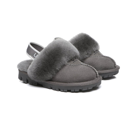 Australian Shepherd®  Kids Slingback UGG Slipper Kids Waffle Plus