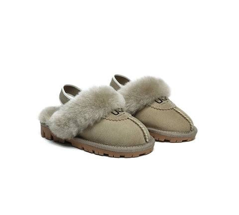 Australian Shepherd®  Kids Slingback UGG Slipper Kids Waffle Plus