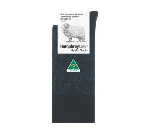 Humphrey Law Fine Merino Wool blend Patterned Health Socks