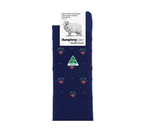 Humphrey Law Fine Merino Wool blend Patterned Health Socks