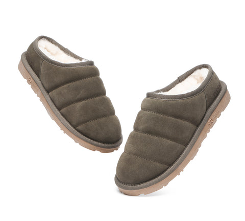 EVERAU® Women Sheepskin Slippers Ultra Puffer