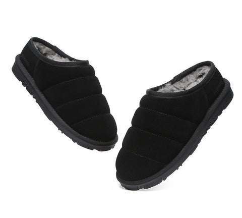 EVERAU® Women Sheepskin Slippers Ultra Puffer