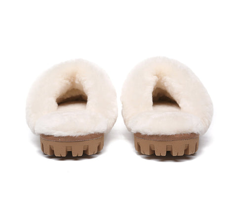 AUSTRALIAN SHEPHERD® UGG Double Face Sheepskin Wool Slippers Suzie Scuff