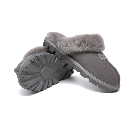 AUSTRALIAN SHEPHERD® UGG Double Face Sheepskin Wool Slippers Suzie Scuff