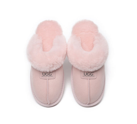 AUSTRALIAN SHEPHERD® UGG Double Face Sheepskin Wool Slippers Suzie Scuff