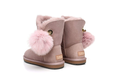 Australian Shepherd® UGG Boots Ladies Short Pom Pom Blakely