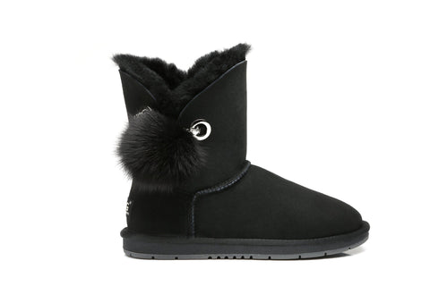 Australian Shepherd® UGG Boots Ladies Short Pom Pom Blakely