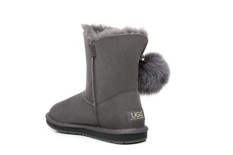 Australian Shepherd® UGG Boots Ladies Short Pom Pom Blakely